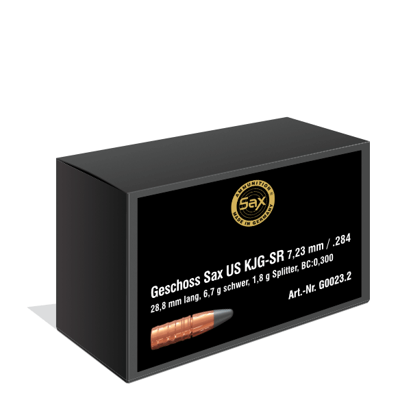 Geschoss Sax US KJG-SR 7 mm / .284, 6.70g / 103.39gr