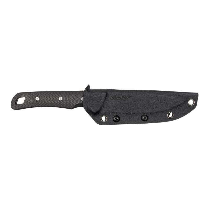 Couteau chasse polyvalent Blaser Ultimate Carbon 110, 11cm Etui rigide Kydex avec clip ceinture, 109g