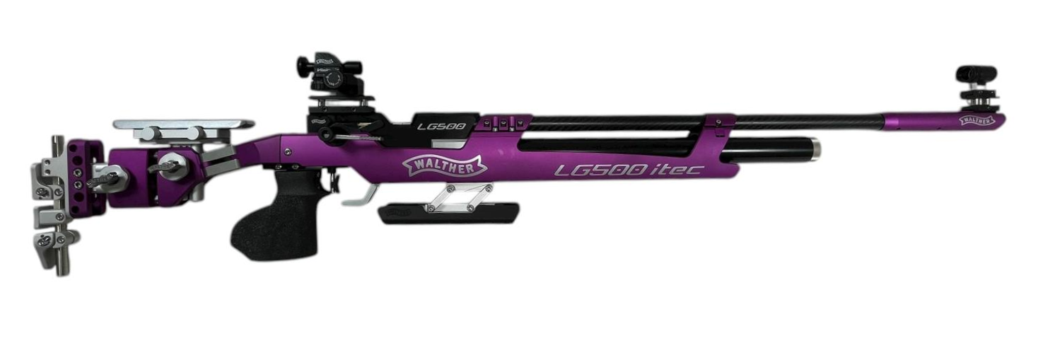 Carabine air comprime WALTHER LG500-M itec MM violet cal. 4.5mm pour droitier