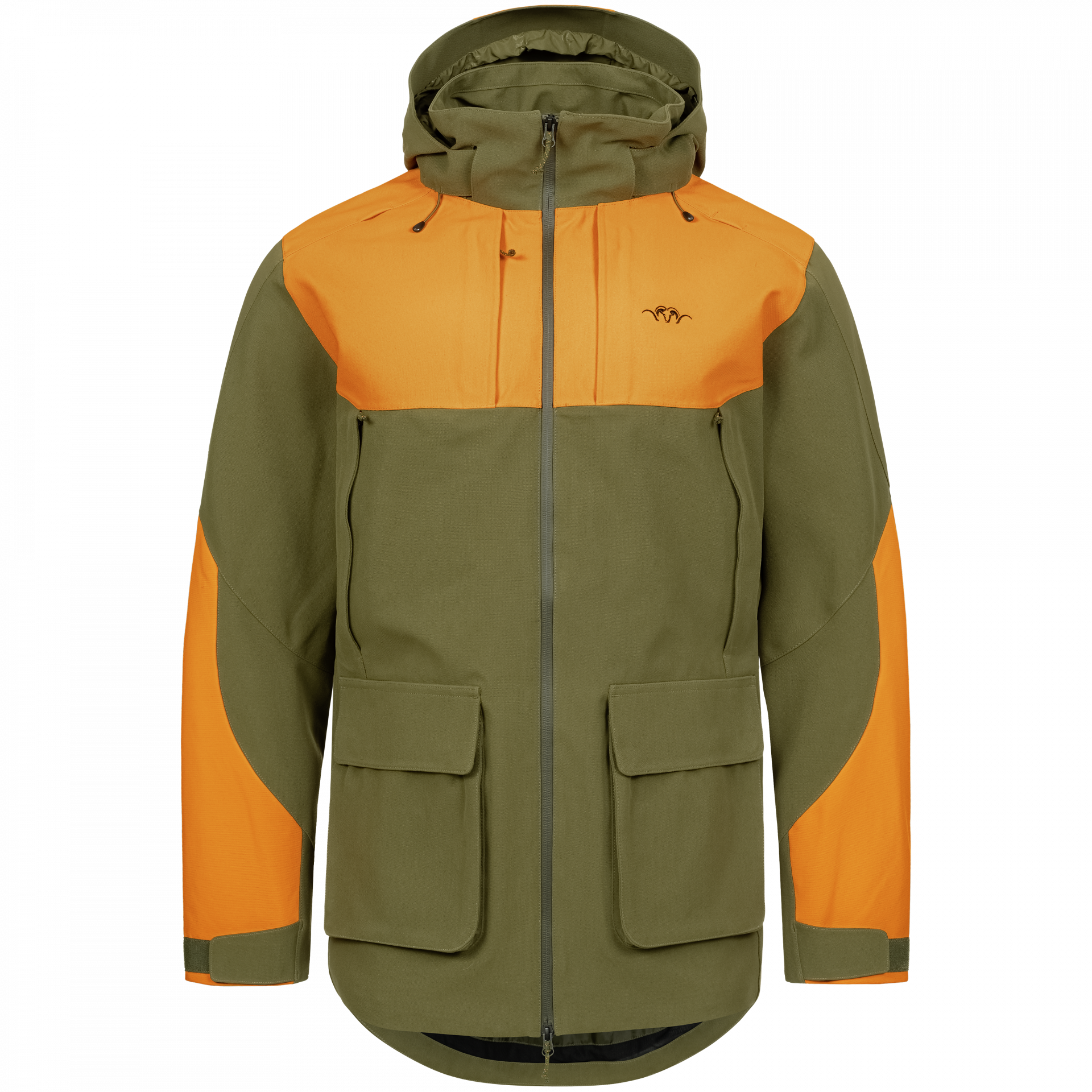 Jacke Blaser Striker S dunkel oliv / blaze orange