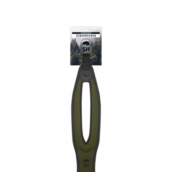 Bretelle SAUENHAMMER vert olive logo noir Bretelle SAUENHAMMER vert olive logo noir