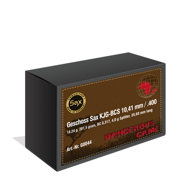 Geschosse Sax KJG-BCS 10.41 mm / .400, 18.24g / 281.48gr