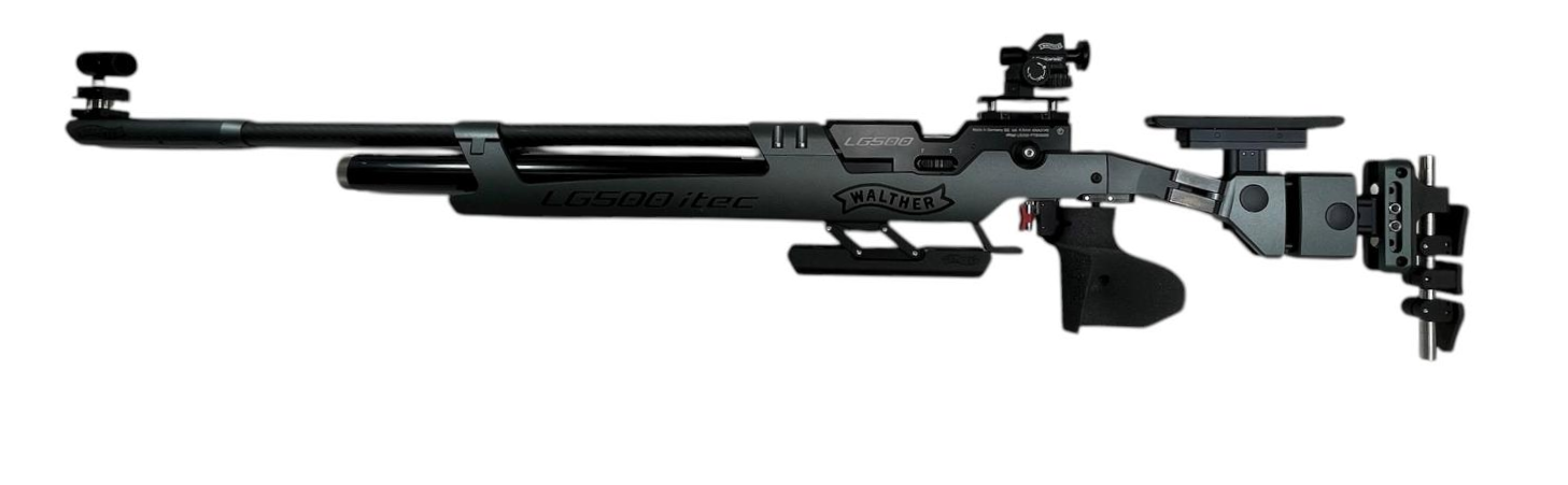 Carabine air comprime WALTHER LG500-E itec MM gris cal. 4.5mm pour droitier