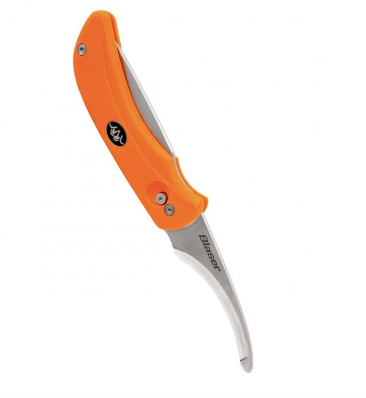 Couteau Chasse duo-réversible Blaser Ultimate, Orange Lame de coupe + Lame pour éviscérer, avec Etui