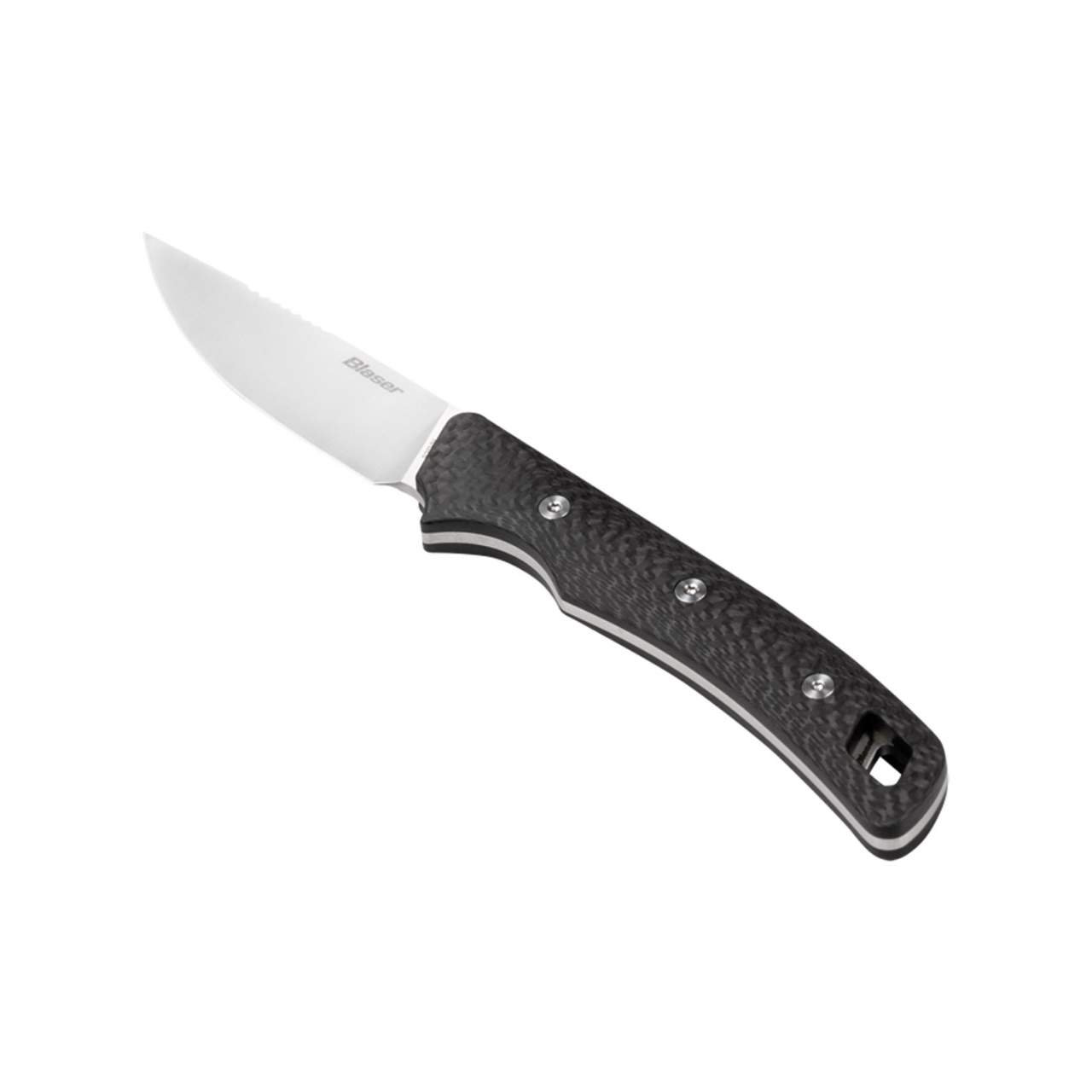 Couteau chasse maniable outdoor Blaser Ultimate Carbon 70, 7cm Etui rigide Kydex avec clip ceinture, 59g