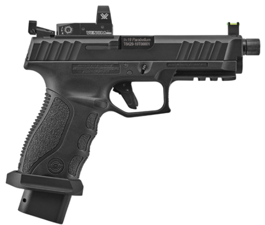 Pistole Stoeger STR-9S Combat, micro-sight fiber, O.R, Kal. 9 mm Para 20-Schuss, Picatinny, 4" Gewinde 1/2"x28 UNEF