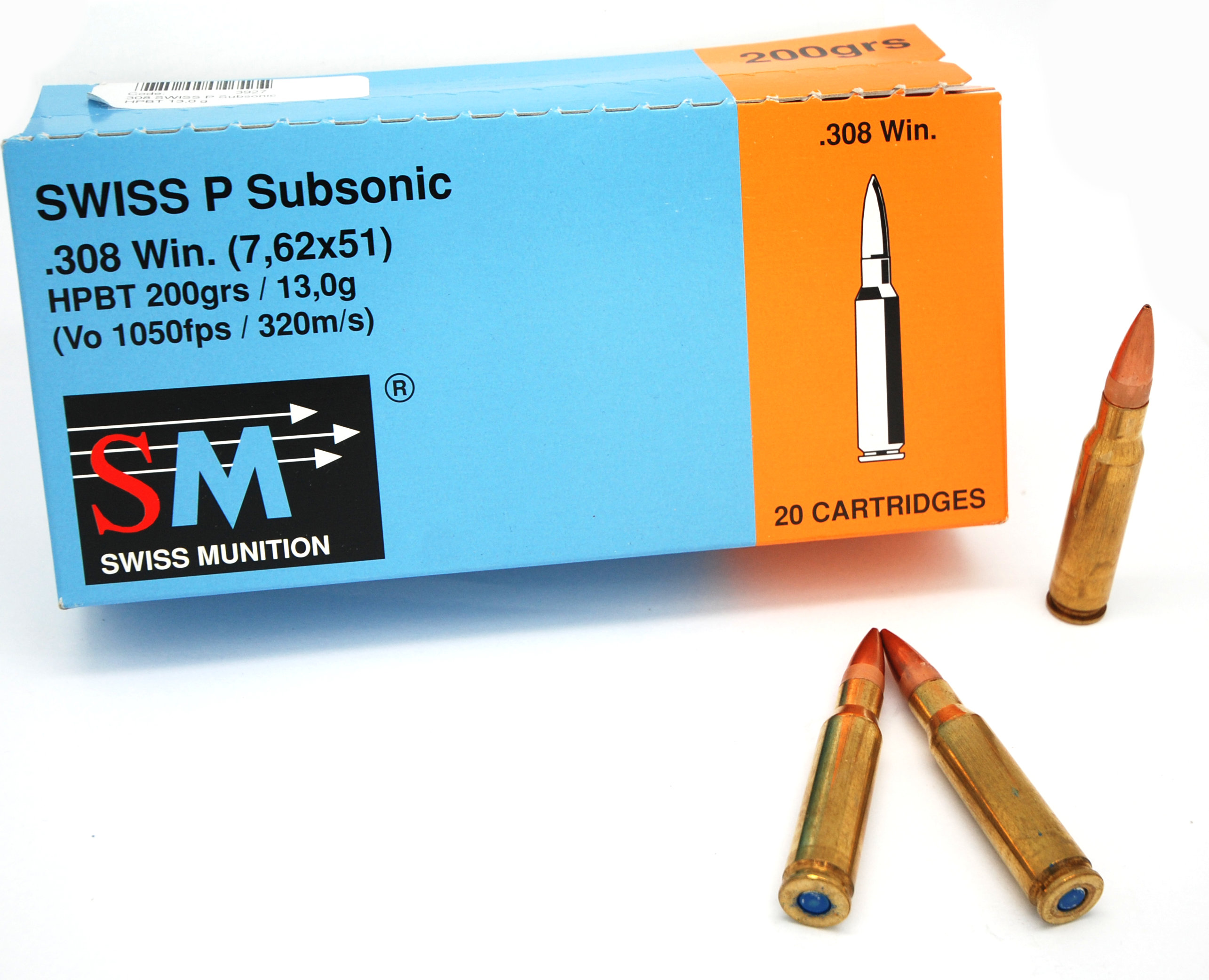 308 Win Ruag Swiss P HPBT Subsonic 13,0g / 200grs