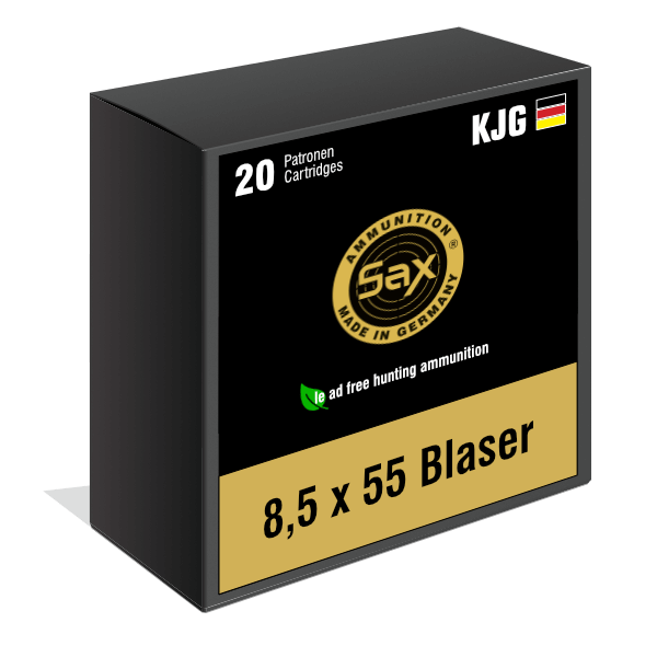8.5 x 55 Blaser Sax KJG-SR 9.0 g / 139 grs.