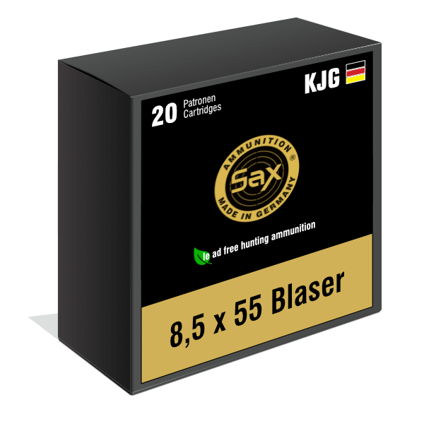 8.5 x 55 Blaser Sax KJG-SR 9.0 g / 139 grs. 