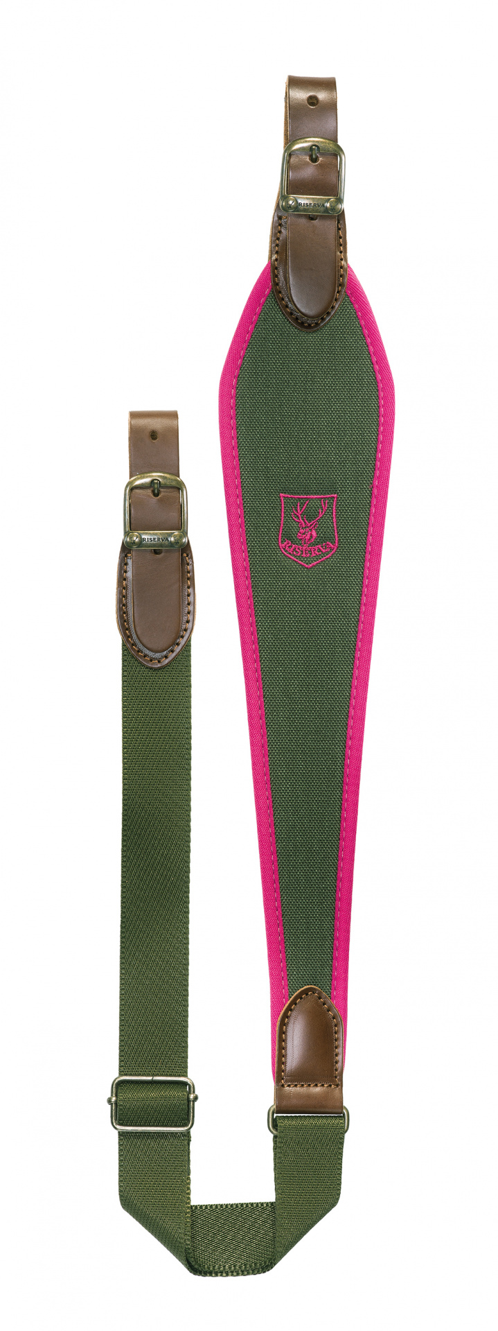 Bretelle carabine de chasse Riserva, Cordura noir & rose + Neoprène Bretelle carabine de chasse Riserva, Cordura noir & rose + Neoprène